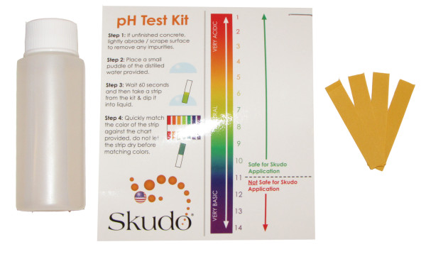 pH Test Kit - For new concrete application of Commercial System.