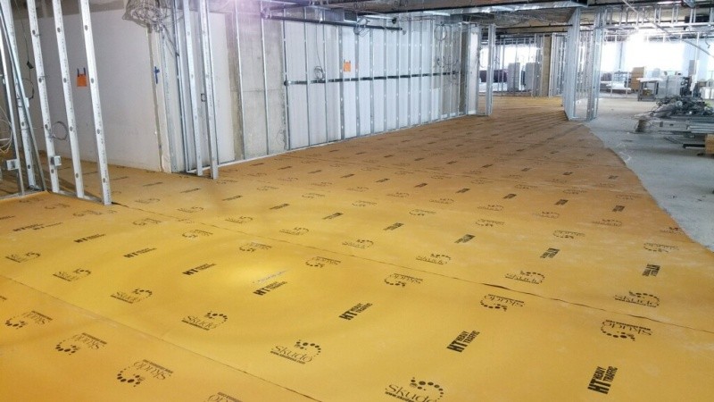 Floor surface protection during construction