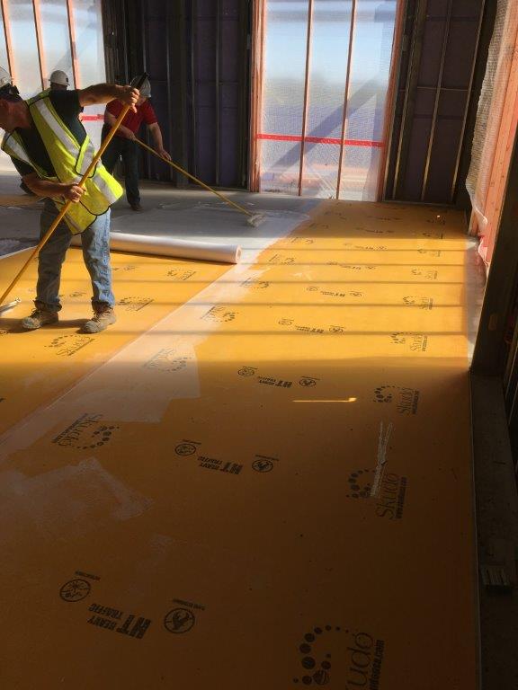 Floor surface protection during construction