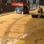 Floor surface protection during construction