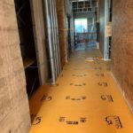 Floor surface protection during construction