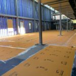 Floor surface protection during construction