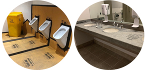 High Capacity Commercial Restrooms