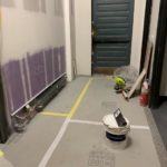 Floor surface protection during construction