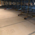 Skudo Board for floor protection during construction of Macon Auditorium