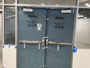 door impact protection during construction
