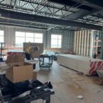 Skudo HT Commercial System under stage building materials on a jobsite